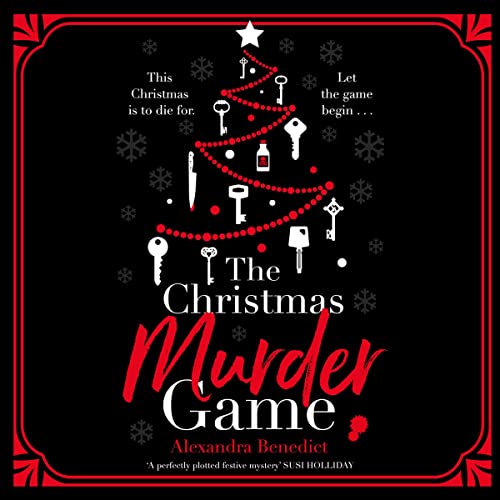 Christmas murder game audio book cover.