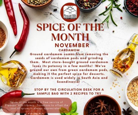 Spice of the Month - November - Cardamom