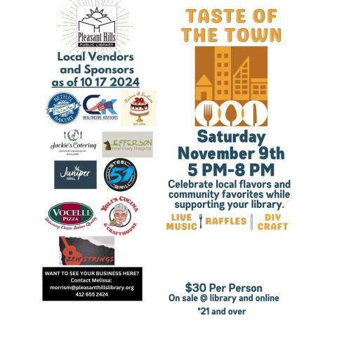 Taste of the Town flyer