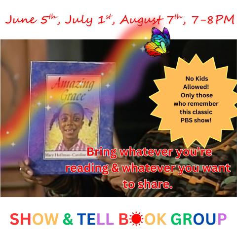 show and tell book club for adults
