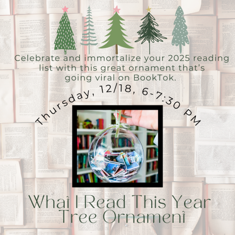 Reading Log Tree Ornament 