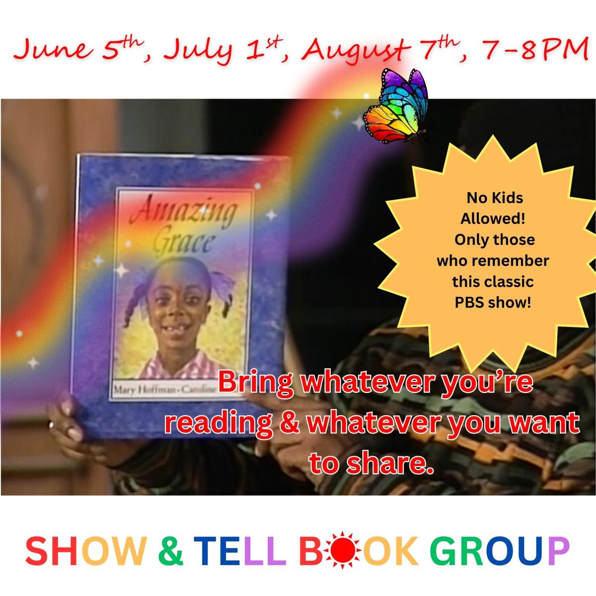 show and tell book club for adults