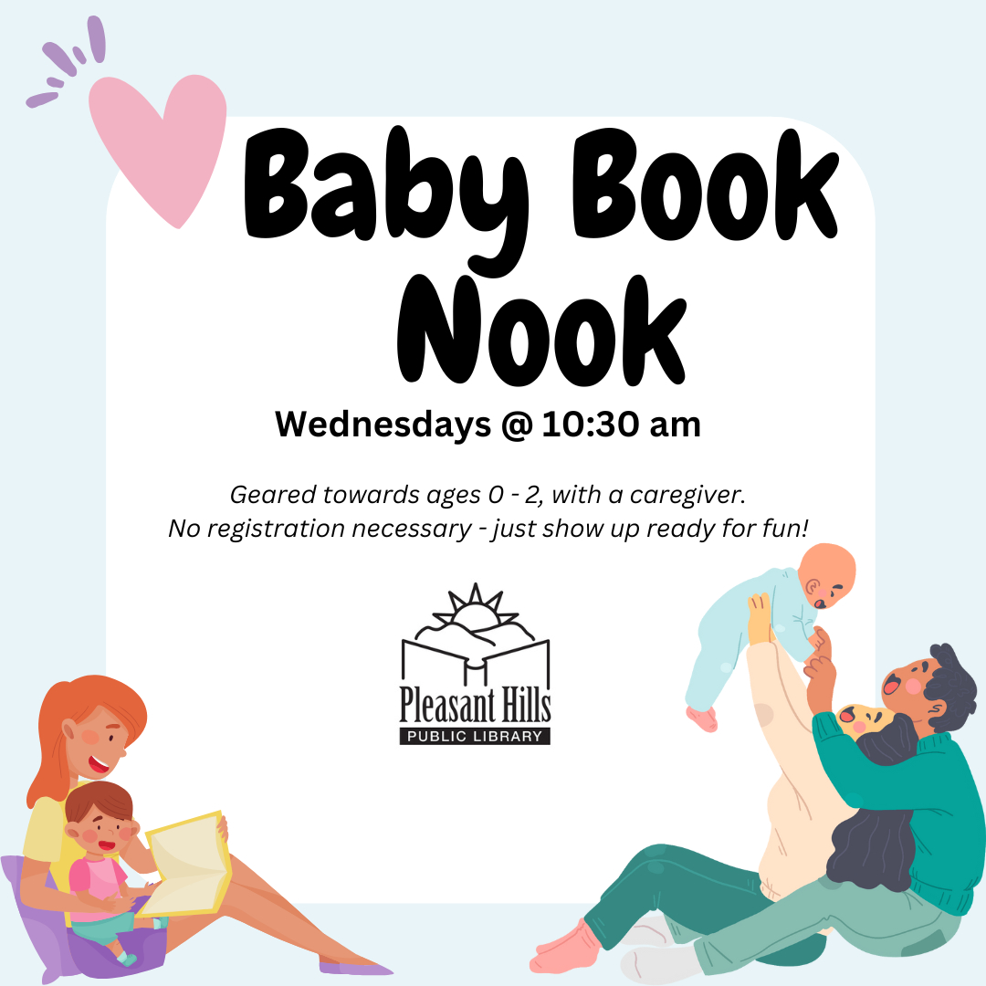 Baby Book Nook. Wednesdays at 10:30 am
