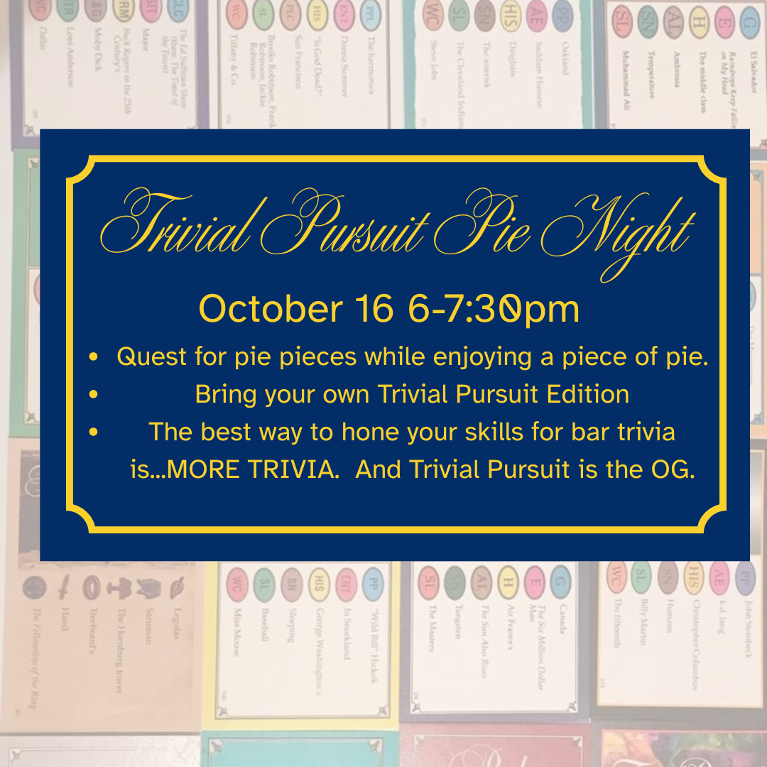 Trivial Pursuit Pie Night